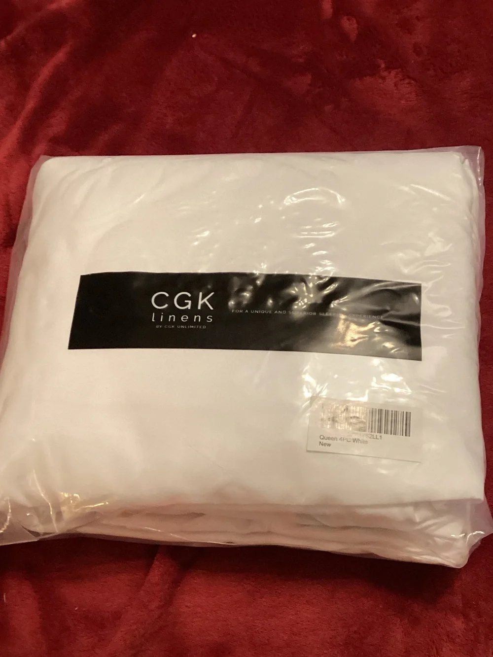 GK White Microfiber 4-Piece Queen Sheet Set - White